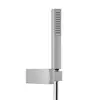 Image de Herzbach Living Spa Set de douche avec raccord mural coudé et support, 1 jet, 11.630422.1.01,