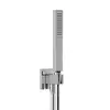 Image de Herzbach Living Spa Set de douche avec raccord mural coudé et support, 1 jet, 11.630422.2.01,