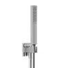 Image de Herzbach Living Spa Set de douche avec raccord mural coudé et support, 1 jet, 11.630422.4.01,