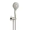 Image de Herzbach Living Spa iX Set de douche avec raccord mural coudé et support, 3 jets, 17.914600.1.09,