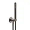 Image de Herzbach Design iX PVD Set de douche avec raccord mural coudé et support, 1 jet, 21.914400.1.40,
