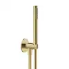 Image de Herzbach Design iX PVD Set de douche avec raccord mural coudé et support, 1 jet, 21.914400.1.41,