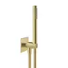 Image de Herzbach Design iX PVD Set de douche avec raccord mural coudé et support, 1 jet, 21.914400.2.41,