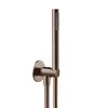 Image de Herzbach Design iX PVD Set de douche avec raccord mural coudé et support, 1 jet, 21.914500.1.39,