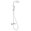 Image de Herzbach LIVING SPA Colonne de douche en applique avec mitigeur thermostatique, 11.988920.1.01,