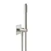 Image de Herzbach Living Spa iX Set de douche avec raccord mural coudé et support, 1 jet, 17.914500.2.09,