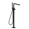 Image de Herzbach SIRO BLACK Robinetterie de baignoire au sol, Mitigeur monocommande, 30.120207.1.12,
