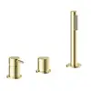 Image de Herzbach SIRO PVD GOLD Robinetterie sur gorge de baignoire, Mitigeur monocommande, 30.120250.2.03,