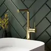 Image de Herzbach SIRO PVD GOLD Mitigeur de lavabo à bec haut XL-Size, 30.120333.3.03, XL-Size