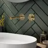 Image de Herzbach SIRO PVD GOLD Mitigeur mural de lavabo, 30.120956.1.03,