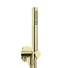 Image de Herzbach Living Spa Set de douche avec raccord mural coudé et support, 1 jet, 30.914400.1.03,