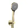 Image de Herzbach Living Spa Set de douche avec raccord mural coudé et support, 3 jets, 30.914600.1.03,