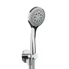 Image de Herzbach Living Spa Set de douche avec raccord mural coudé et support, 3 jets, 11.914600.1.01,