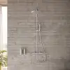 Image de Herzbach LIVING SPA Colonne de douche en applique avec mitigeur thermostatique, 11.988225.1.09,
