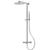 Image de Herzbach LIVING SPA Colonne de douche en applique avec mitigeur thermostatique, 11.988230.1.09,