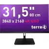 Image de Moniteur LCD Terra 3295W CEE F (A - G) 80 cm 31.5 pouces 3840 x 2160 pixels 16:9 5 ms HDMI , DisplayPort, prise casque, USB-C®, RJ45 IPS LCD
