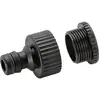 Image de Kärcher Home & Garden 2.645-007.0 Kärcher 2.645-007.0, Schwarz plastique Raccord de robinet raccord enfichable, 25 mm (1) (filet. int.), 24,2 mm (3/4) (filet