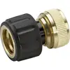 Image de Kärcher Home & Garden 2.645-017.0 Kärcher - Schlauchkupplung - mit Wasserstopp laiton Adaptateur de tuyau 13 mm (1/2) - 15 mm (5/8) avec système aquastop
