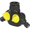 Image de Kärcher Home & Garden 2.645-199.0 2-645-199-0 plastique Distributeur deau 2 voies raccord enfichable, 24,2 mm (3/4) (filet int.), 18,7 mm (1/2) (filet int.)