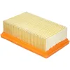 Image de Kärcher Filtre de Rechange Plissé Plat 2.863-005.0 pour Aspirateur Karcher WD4 WD6 KWD4 KWD6, 16L x 10l x 4,70H cm, Beige, Orange. (Lot de 2)