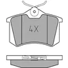 Image de Meyle 0252096117 Motorcraft Kit de plaquettes de frein, frein à disque