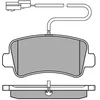 Image de MEYLE Plaquettes de freins Arrière contact de signal d'usure inclus Épaisseur 18,4mm 025 251 1218/W Compatible avec OPEL Movano B Van X62 Movano B Camion plate-forme/Châssis X62 Movano B Minibus X62