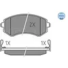 Image de MEYLE Plaquettes de frein avant/arrière (jeu) 0252350216/W