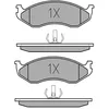 Image de MEYLE Jeu de garnitures de frein, frein à disque 0252182217