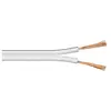 Image de Câble de Haut-Parleur Blanc CU, 50m Longueur de Câble, Section 2 x 0.75mm², 5mm Diamètre
