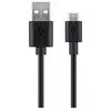 Image de Goobay 46800 Câble de Chargement et de Synchronisation Micro USB, Noir, 1m Longueur de Câble