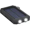 Image de Goobay Goobay 49216 Solar Powerbank 8000 mAh, 2x USB-A Anschlüsse, LED-Anzeige, Schwarz 49216 Chargeur solaire Courant de charge cellule solaire 200 mA 8000 mAh