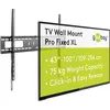 Image de Goobay 49892 Pro Support Mural TV pour écrans et téléviseurs de 43-100 Pouces (109-254 cm) & Molly M101010-XJ Molly Multi Chevilles métal avec vis agglo, Gris, Set de 10 Pièces