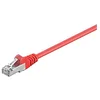 Image de Goobay 50150 CAT 5e Câble de Liaison, F/UTP, Rouge, 0.5m Longueur de Câble