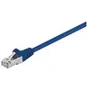 Image de Goobay 50161 CAT 5e Câble de Liaison, F/UTP, Bleu, 5m Longueur de Câble