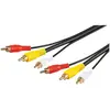 Image de Wentronic Câble audio / vidéo (3x prise RCA à fiche RCA 3x) 15 m (Import Allemagne)