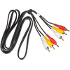 Image de Goobay 50380 Câble de connexion audio vidéo composite, 3x RCA mâle à 3x RCA mâle, 1,5m