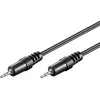 Image de Goobay Câble de Connexion Audio AUX, 2.5mm Stéréo, Noir, 1.5 m Longueur de Câble 50457-GB