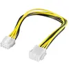 Image de Wentronic Cak S-12 PCI Express EPS 8-Pin Power 0.28M Jaune cble Électrique - Cables électriques (Jaune, 0, 28 M)