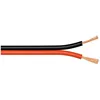 Image de goobay 56707 Câble de haut-parleur/Pour haut-parleurs Hifi et systèmes de son surround, cuivre pur, avec marques de polarité/section 2 x 0, 50 mm² / rouge/noir/rouleau de 100 m