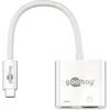 Image de Goobay 62110 Adaptateur USB-C HDMI 4k 60 Hz, Alimentation Électrique, Blanc