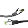 Image de goobay 66722 Câble patch RJ45, Cat 8.1, câble réseau, Ethernet, câble Playstation, câble Xbox, câble LAN, DSL, Highspeed, connecteur RJ45, noir, 2 mètres