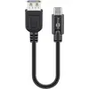 Image de Goobay 67894 Câble Femelle USB-C Vers USB A, Noir, 0.2m Longueur