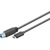 Image de goobay 67986 câble USB 1 m USB 3.2 Gen 1 (3.1 Gen 1) USB B USB C Noir