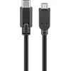 Image de Goobay 67992 Câble USB 2.0 USB-C Vers Micro-B 2.0, Noir, 0.6m Longueur