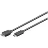 Image de goobay 67995 Câble USB 3.0 pour Appareil USB-C/USB 3.0/Micro-B Noir