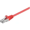 Image de Goobay 68031 CAT 5e Câble de Liaison, SF/UTP, Rouge, 0.5m Longueur de Câble