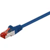 Image de Goobay 68272 CAT 6 Câble de Liaison, S/FTP (PiMF), Bleu, 10m Longueur de Câble