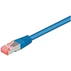 Image de Goobay 68275 CAT 6 Câble de Liaison, S/FTP (PiMF), Bleu, 30m Longueur de Câble