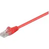 Image de Goobay 68339 CAT 5e Câble de Liaison, U/UTP, Rouge, 0.5m Longueur de Câble