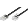 Image de Goobay RNIS Cordon [1x RJ45 mâle 8P4C - 1x RJ11 mâle 6P4C] 3 m noir